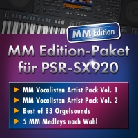 MM Edition Paket für YAMAHA PSR-SX920