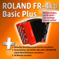 ROLAND FR-4XB V-Akkordeon (Knopfversion) in rot - Basic PLUS